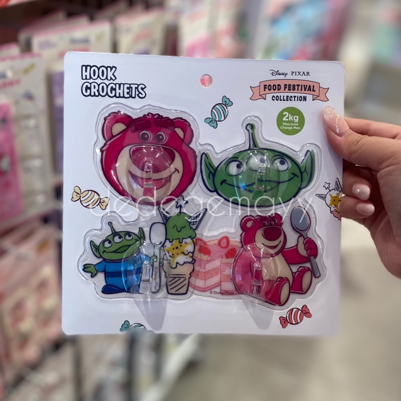 Miniso x Toy Story - Hook Crochets / Gantungan Baju Lotso Alien
