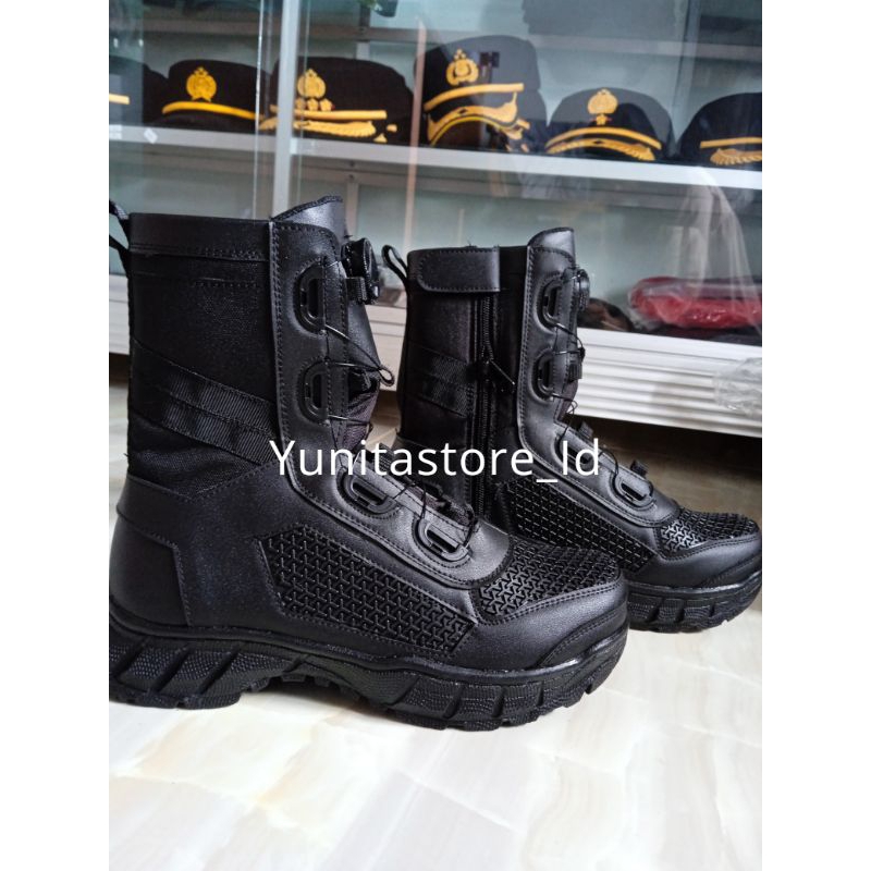 Sepatu Pdl Tali Putar Polri Termurah Brand Kings Army zaman now replika Boa Parabellum