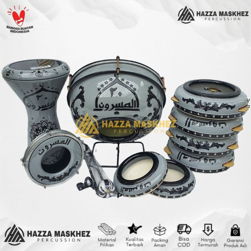 ALAT HADROH JEPARA UKIRAN FULL SET KUALITAS SUPER