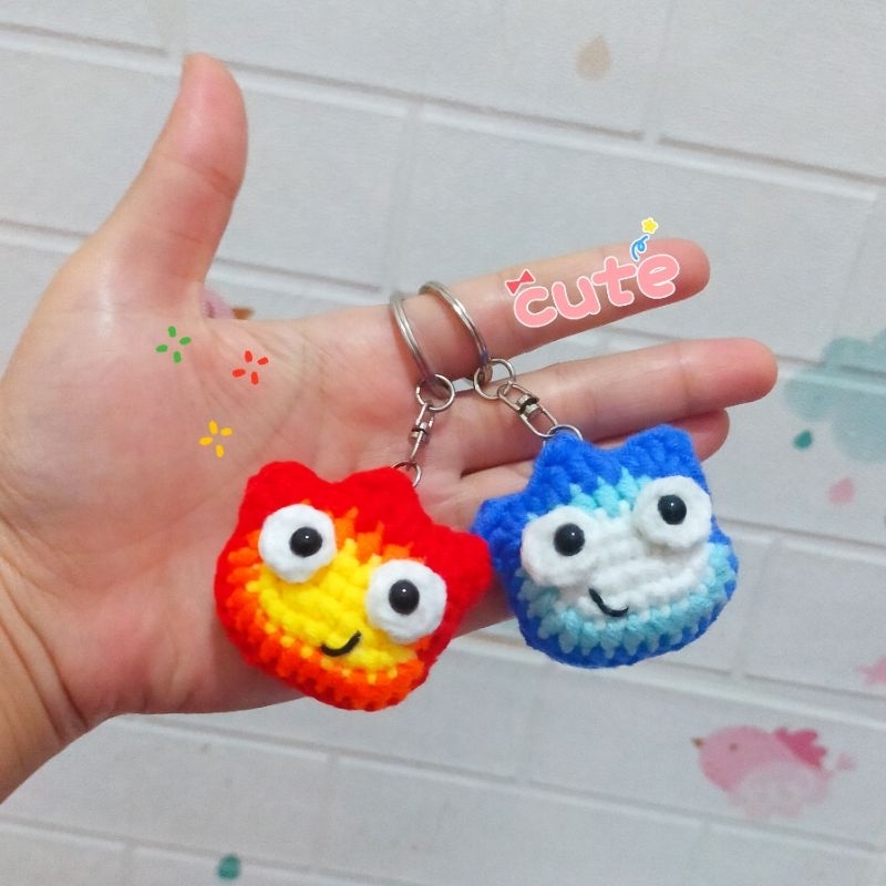 keychain amigurumi calcifer