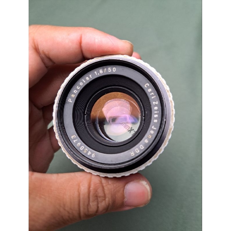 lensa manual zeiss jena pancolar 50mm f1.8