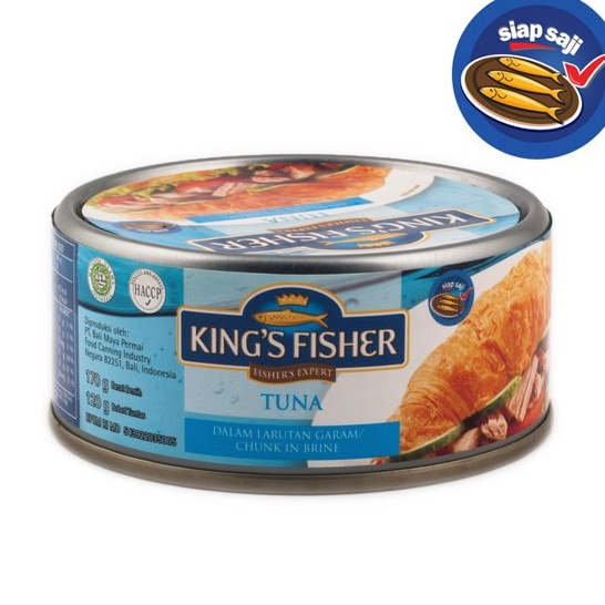 

99 BRANDS FESTIVAL KtmStore Kings Fisher Tuna dalam Air Garam Tuna in Brine Daging Tuna Makanan Kaleng 17 g