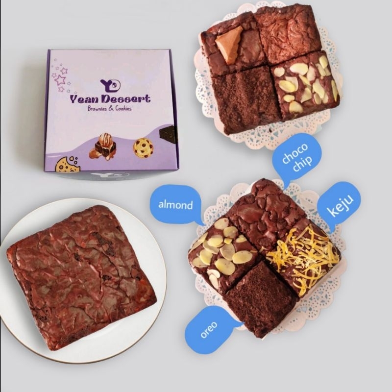 

fudgy brownies / Brownies panggang mini