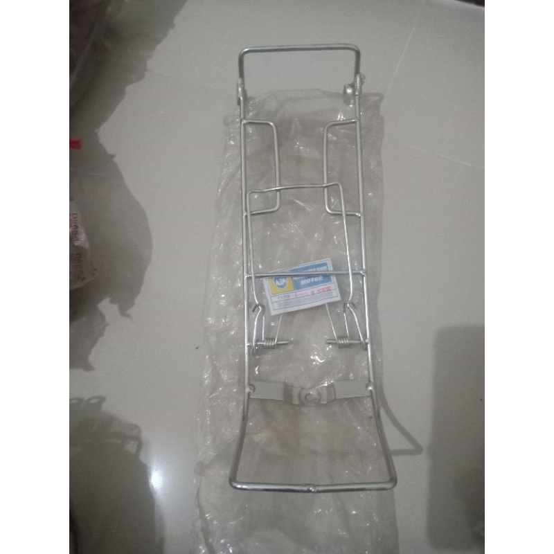 rak jepit bagasi tangga angsang keranjang tengah yamaha vega r new full besi crom