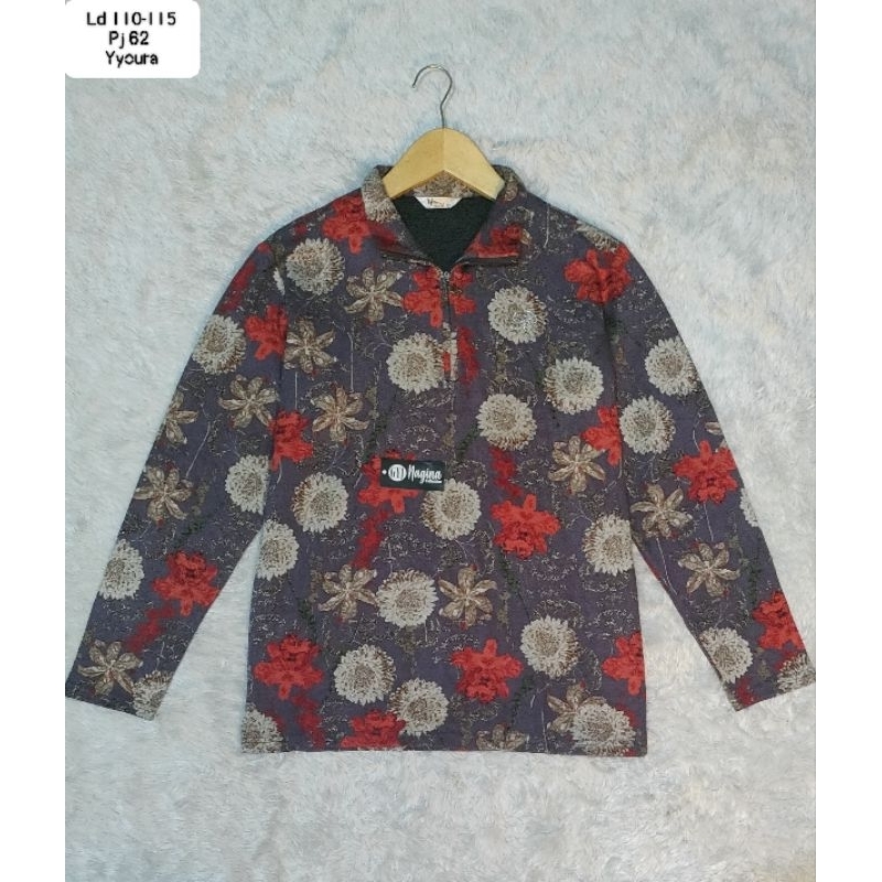 Blouse Motif Bunga Blouse Floral Blouse Bunga Blouse Lengan Panjang