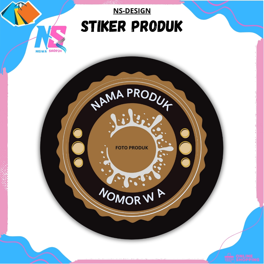 

Stiker produk kemasan makanan - cemilan gratis design - Stiker Label Makanan Custom - Sticker Label Makanan - Stiker Kemasan