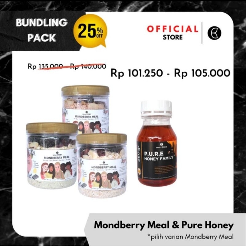 

Promo Bundling Mondberry Meal & Pure Honey