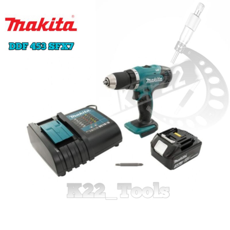 MESIN BOR CORDLESS MAKITA DDF 453 / MESIN BOR BATERAI  MAKITA DDF 453