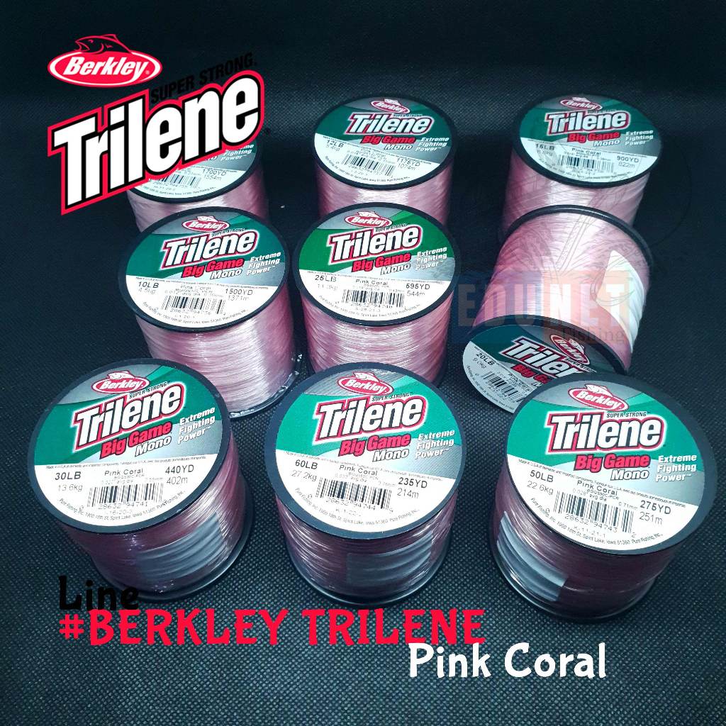 BERKLEY TRILENE BIG GAME MONO MADE IN USA - PINK CORAL