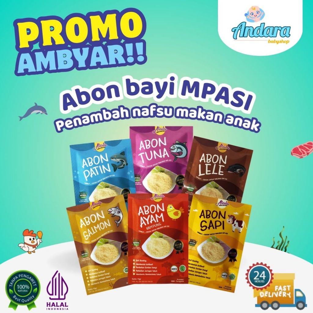 

ALALA Abon Bayi Mpasi Booster Bb Bayi Abon Bayi Penambah Napsu Makan - 15gr