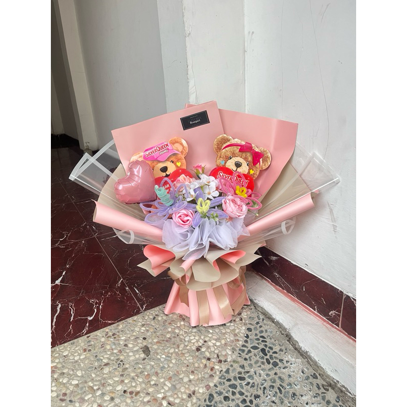 

BUKET VALENTINE COKLAT BERUANG READY