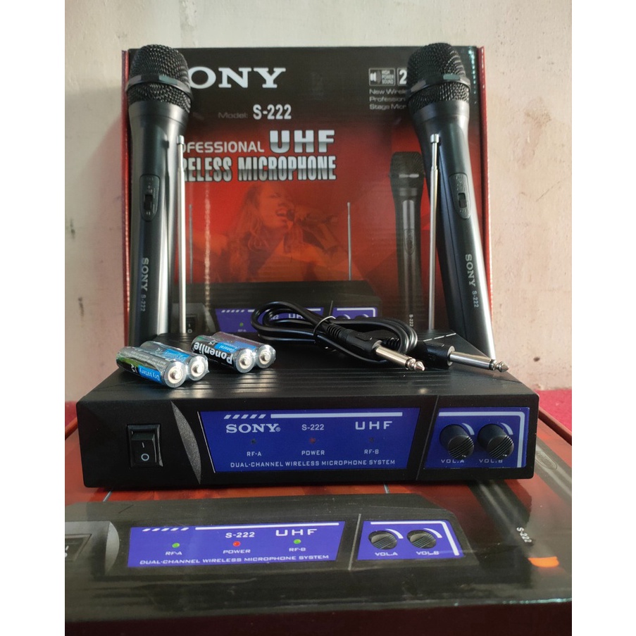 YA Mic Wireless Sony S222  Microphone Wireless Sony S222  WirelessMic p Produk Premium