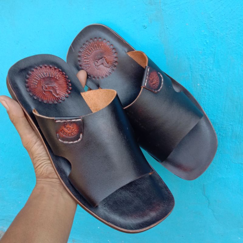 Sandal Pria Asli Kulit 100% Ukuran Big Size 44-46
