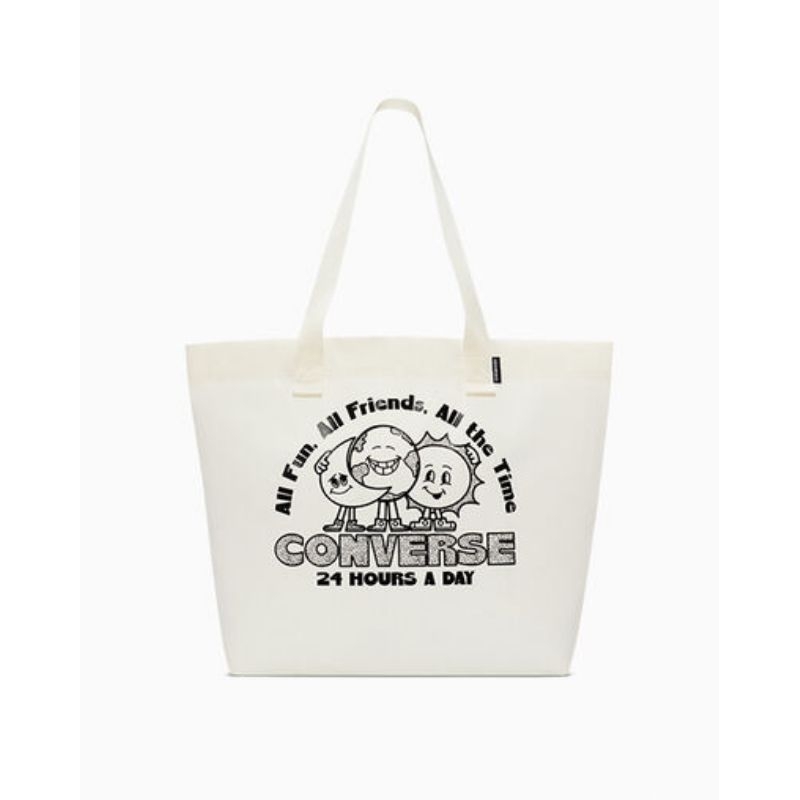 Tas Wanita Totebag Converse Warna Beige Original Store Terbaru