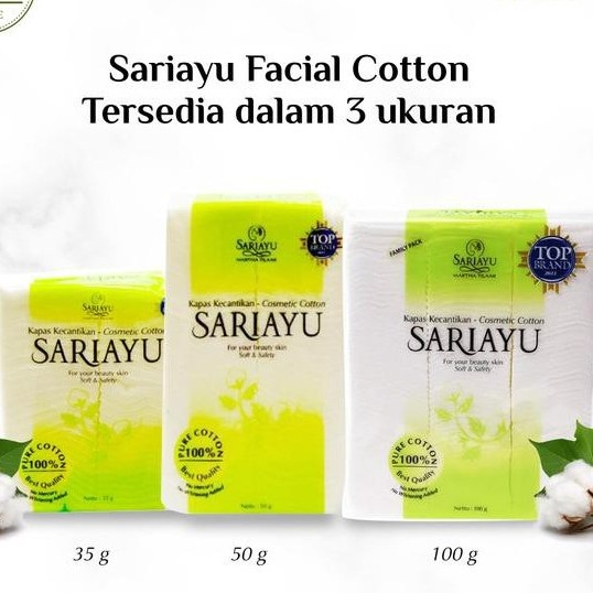 Kapas Wajah Sariayu | Kapas Sariayu | Kapas Kecantikan Beauty Cotton Sariayu High Quality ORIGINAL &