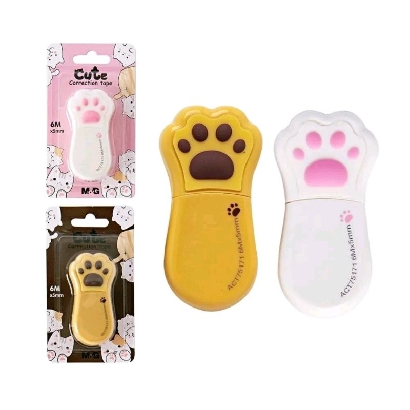 

CORRECTION TAPE MINI CUTE CAT'S PAW | TIP EX KERTAS PAW | STIPO KERTAS MINI PAW KUCING