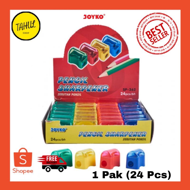 

1 Pak (24 Pcs) !!! Sharpener Rautan Serutan Joyko SP-362 / Peruncing