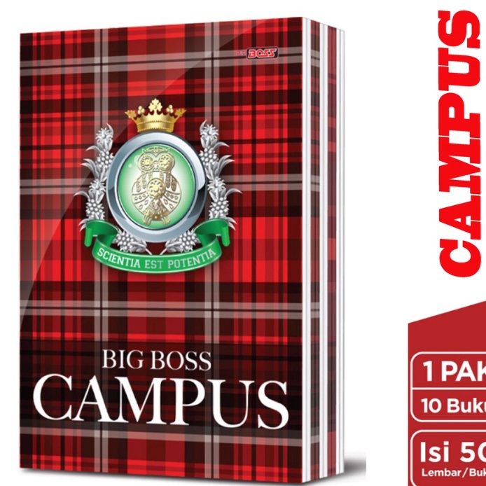 

DiSkon BUKU TULIS CAMPUS 5 LEMBAR BOXY 1pc BUKU TULIS BIG BOSS