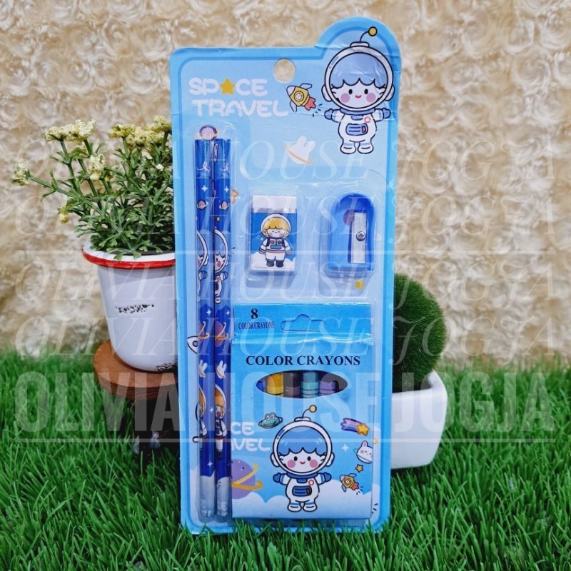 

Stationary Set Space Travel Astronot 5in1 Stationary Set Astronot
