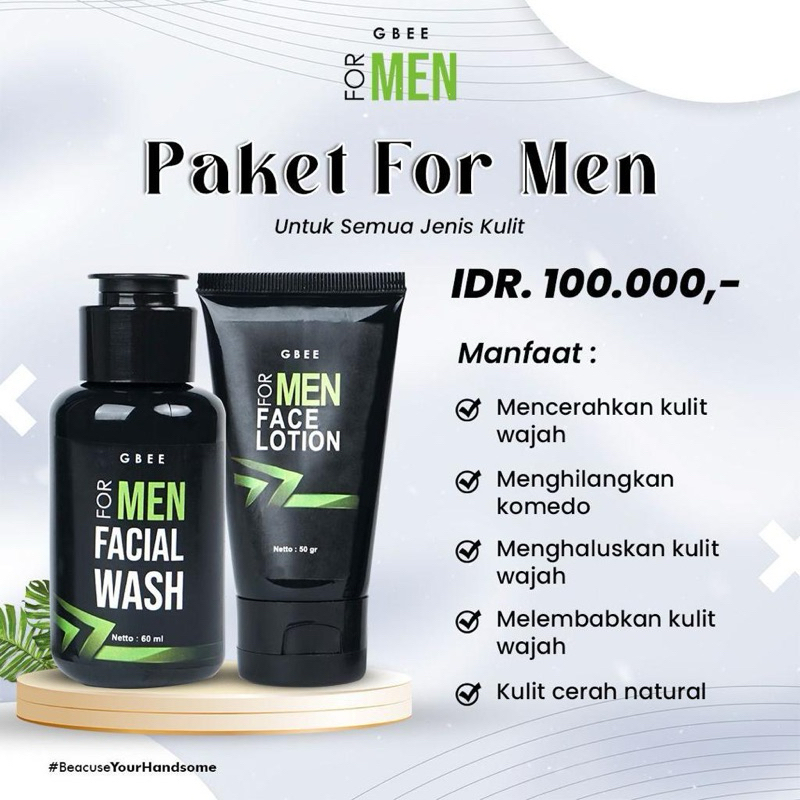SKINCARE GBEE MEN || SKINCARE GBEE WANITA