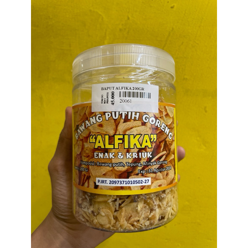 

Bawang putih goreng Alfika 200gr