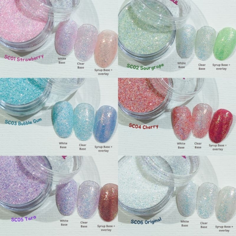 Sparkle Candy Toppin by Morigel Glitter Bubuk nail art topping sugar sequin
