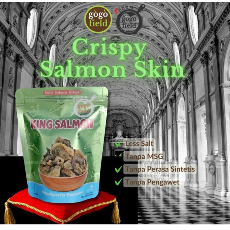 

GOGOFIELD King Salmon 30g - Cemilan Kulit Salmon Krispi - Salmon Skin