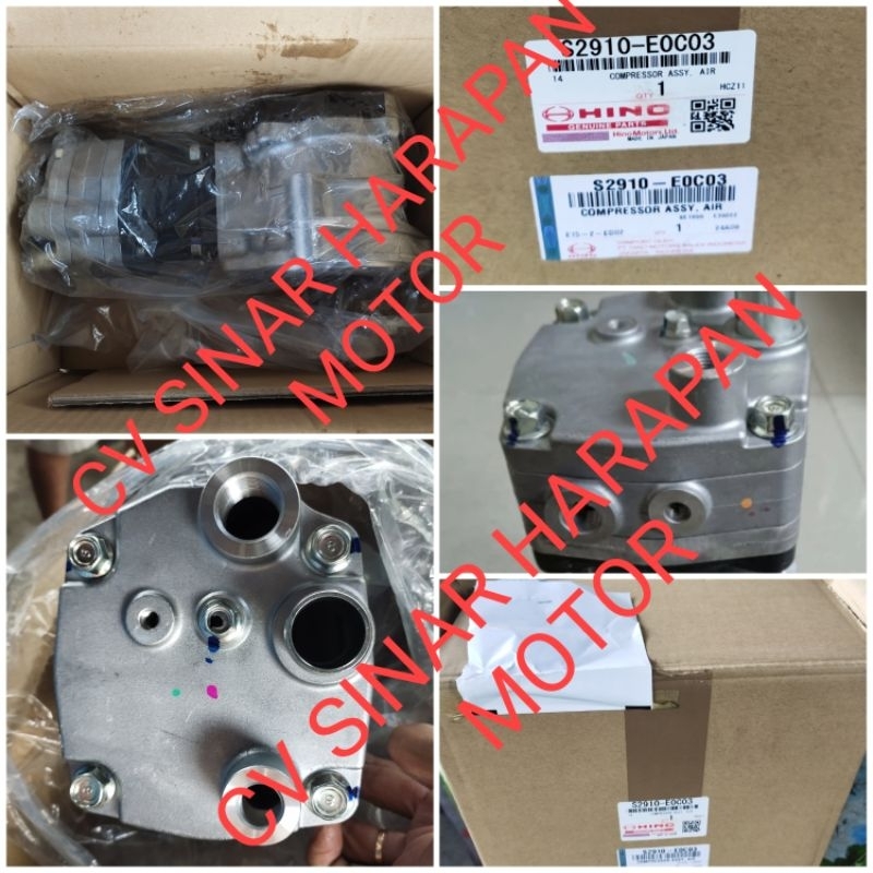 COMPRESSOR ASSY AIR HINO 500 FM 280 JD S2910-E0C03 KOMPRESOR ANGIN ORIGINAL