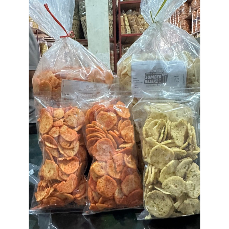 

Kripik Basreng balado dan sayur 250gr