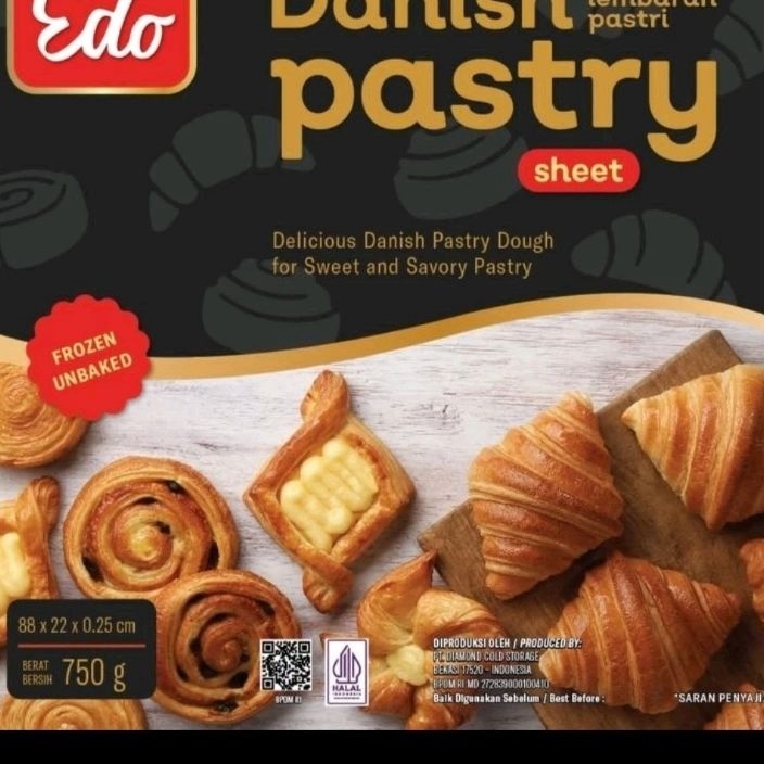 

TERMURAH edo danish pastry sheet 75 g