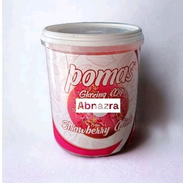 

Pomas glazing dip rasa Stroberi 1kg / topping dip glaze Stroberi