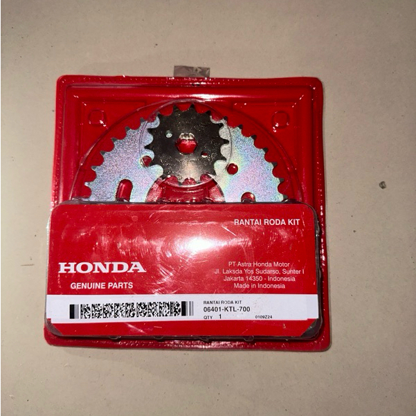 GEAR RANTAI SET GIR SET  06401-KTL-700 HONDA REVO 100% ORIGINAL 06401KTL700 | AHM