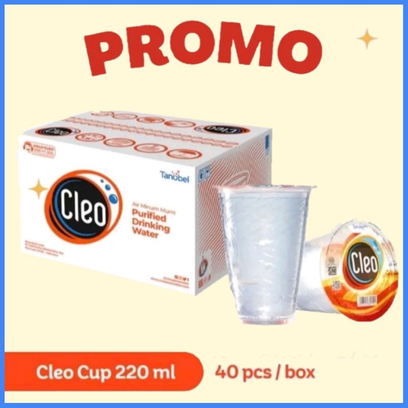 

Cleo Air Murni Cup 220 Ml ( Isi 40 Pcs / Dus)