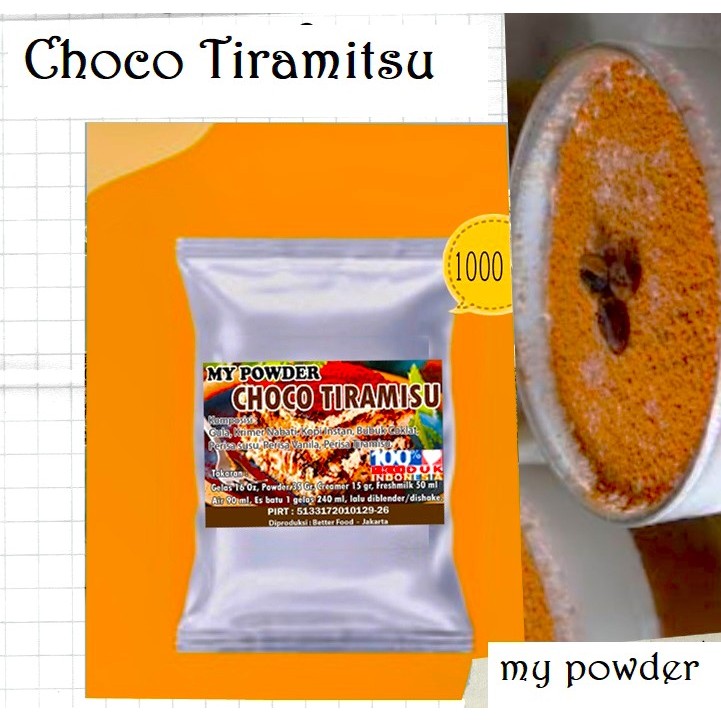 

Powder Choco Tiramitsu - 1kg reguler.