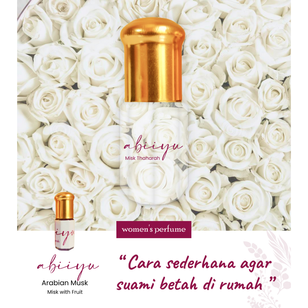Misk Thaharah Original | BPOM non Alkohol | Parfume Miss V | Aroma Original Abiiyu Official