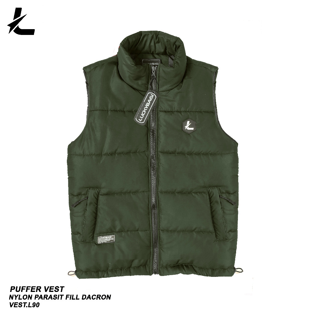 Rompi Pria Biker Vest Puffer Rompi Pria Outdor Vest Motor Pria