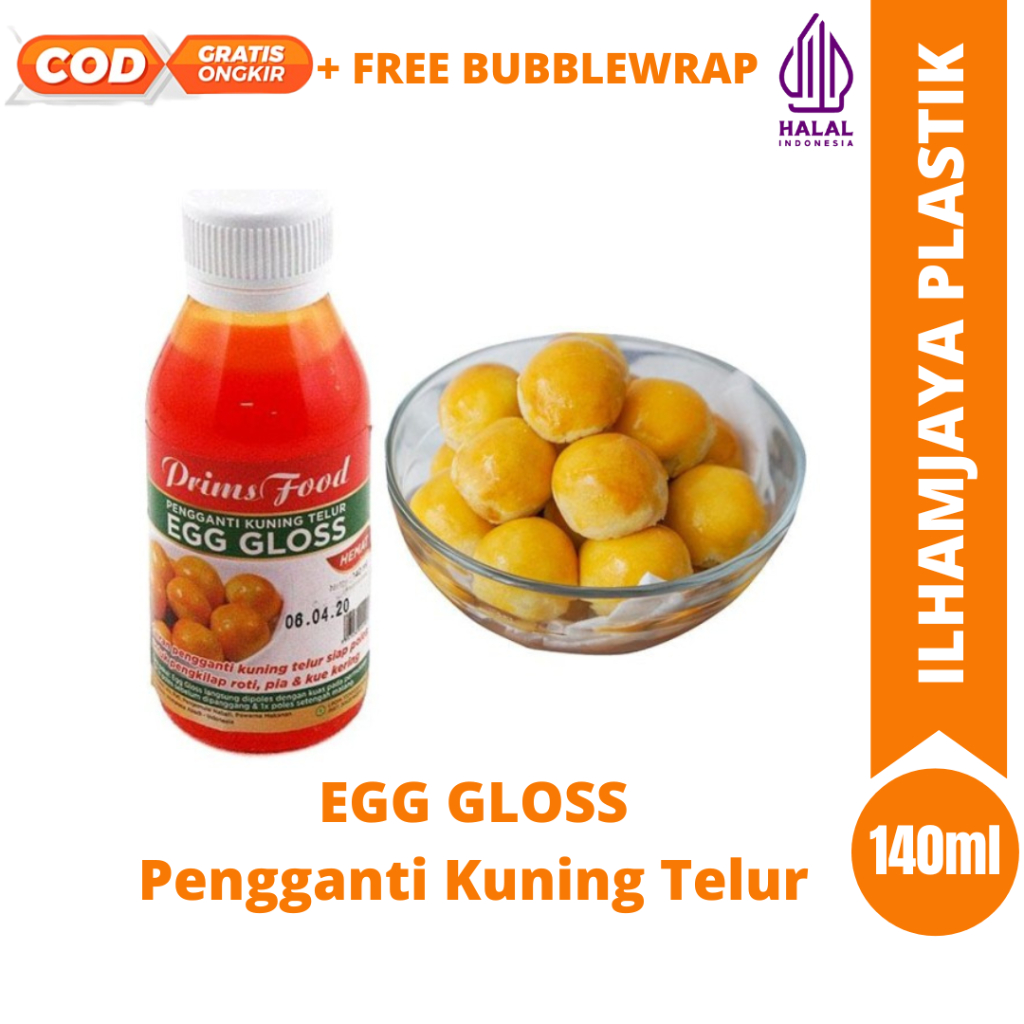 

Egg Gloss 140ml / pengganti kuning telur