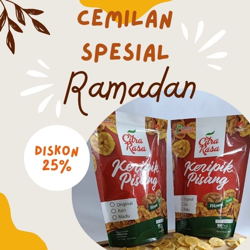 

Keripik Pisang Tanduk madu asin original