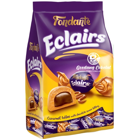 

ORIGINAL Elvan Fondante Eclairs Caramel Toffee With Chocolate Sauce Filling 7g