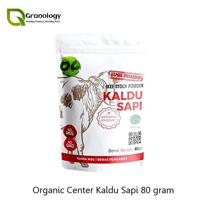 

Organic Center Beef Stock Powder / Kaldu Sapi No MSG 80 gram