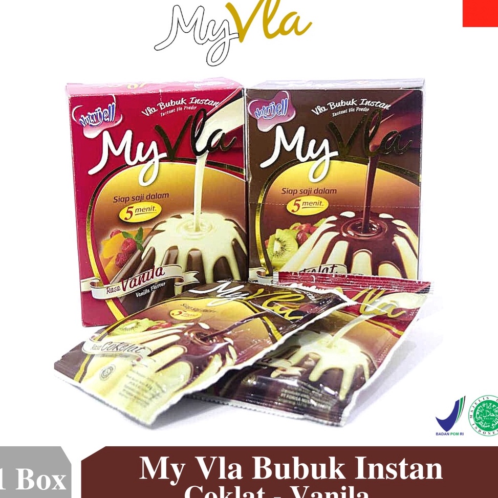 

MURAH LEBAY My Vla Bubuk Instan Coklat Vanila 1 Box Isi 6 Sachet