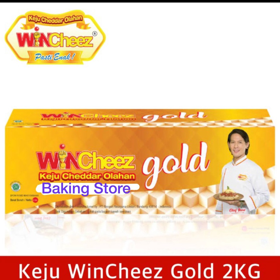 

READY STOK Keju Cheddar Cheese Wincheez Cheddar Gold 2kg
