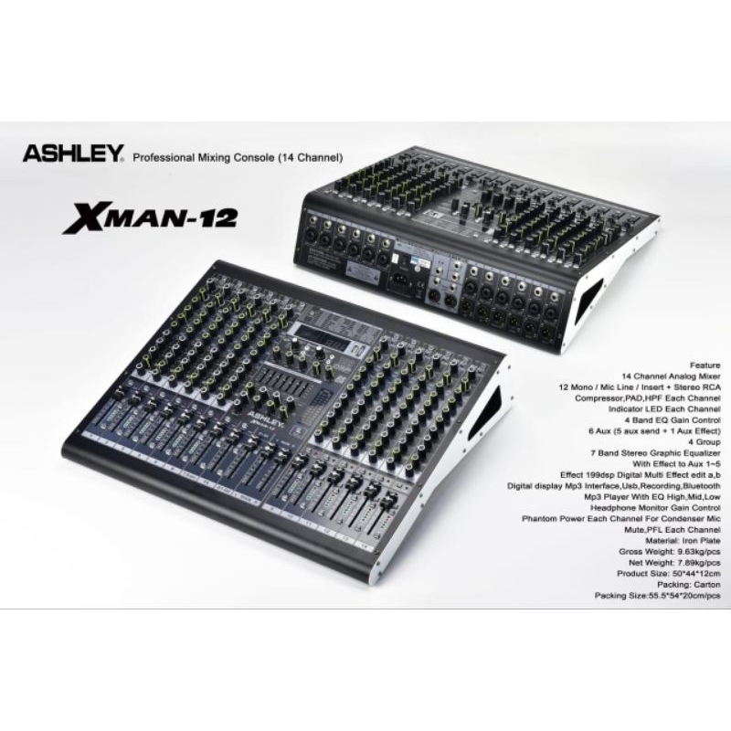 Ashley mixer 12ch Xman12