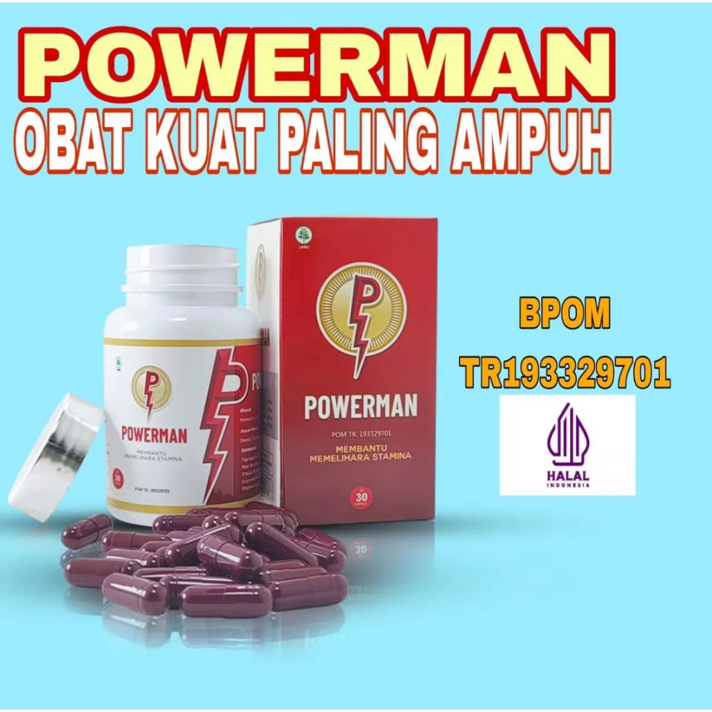 PROMO POWER MAN OBAT KUAT HERBAL PEMBESAR PAKET FULL PANJANG PENIS PERMANEN,KUAT DAN TAHAN LAMA ORI 