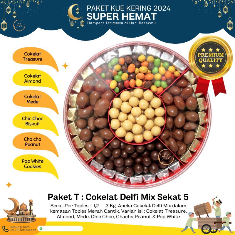 

Cokelat Delfi mix sekat 5