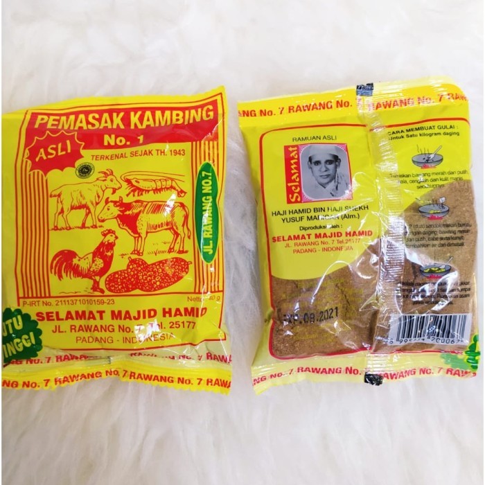 Bumbu Gulai Kambing Pemasak Kambing Sselamat Majid Hamid Asli 40 GRAM