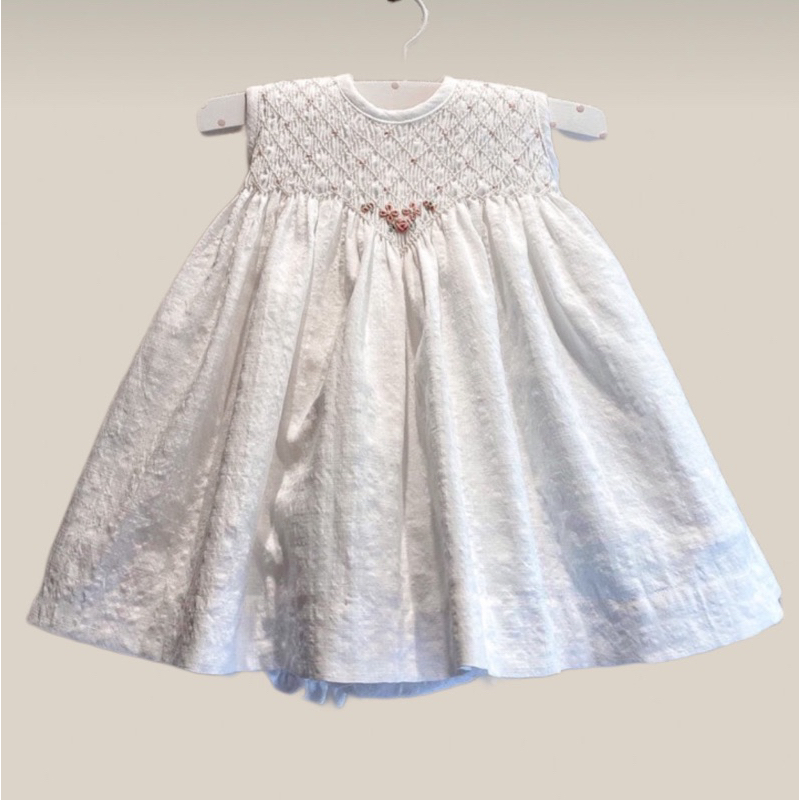 Onnieoppa | JI - RA Baby Korean Smocked Dress Set + Pant | Hand smocked