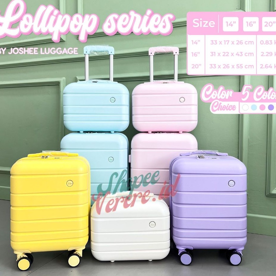Beli Sekarang Rasakan Keuntungannya Joshee Koper Original LOLLIPOP Series Koper Cabin 16 Inch 2 Inch