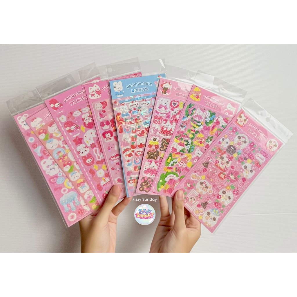 

STIKER LUCU / BISA PILIH / STICKER DECO / KAWAII GLITTER STICKER / POCA STIKER