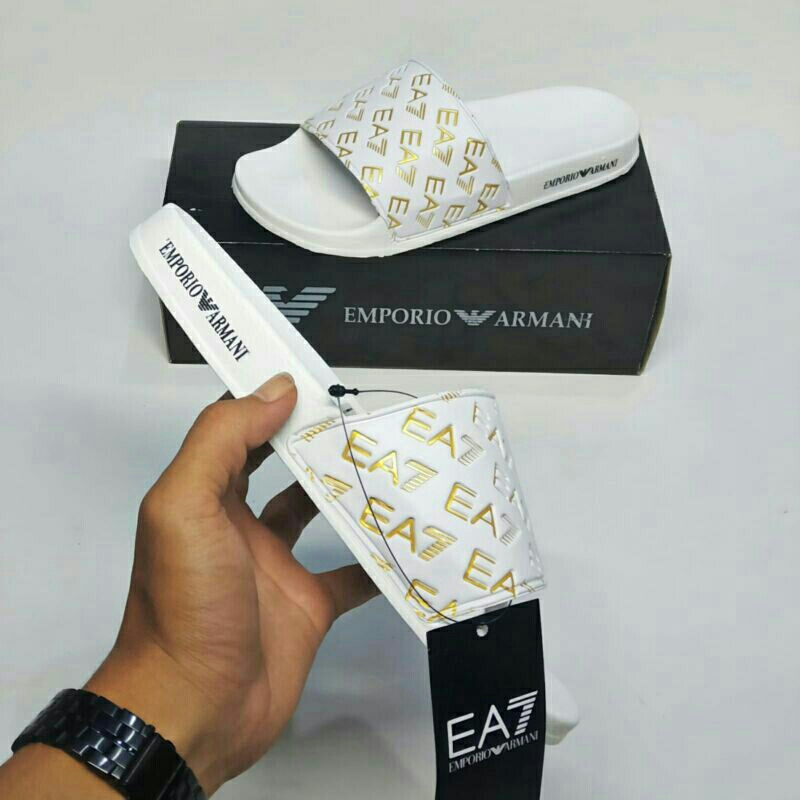 Emporio armani sendal selop slipper original sandal slide EA7 pria wanita